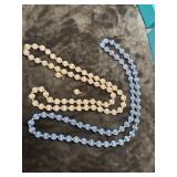 Vintage Thread wrap beaded necklaces and earrings.