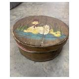 Vintage Seneca Crafts painted wood cheese box
