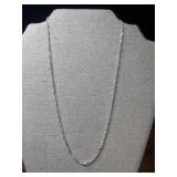 .925 sterling silver Singapore chain necklace