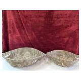 Woven seagrass nesting baskets