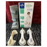 Medline Deluxe Grab Bars and walking boot
