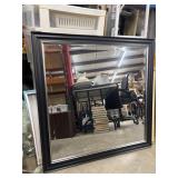 Alpine Art & Mirror black beveled vanity mirror