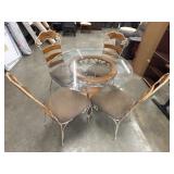 Vintage 5-piece Drexel dining table set.