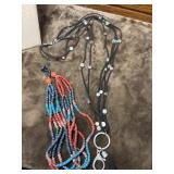 Vibrant unbranded multi-strand necklace features