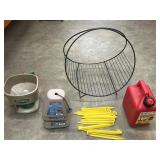 Bundle of outdoor items.