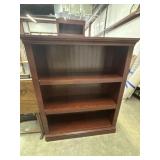 43-inch Brown Wood 3-shelf Bookshelf