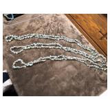 3 Unbranded, green turquoise chip necklaces