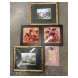 Collection of decorative wall art
