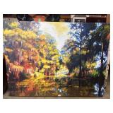 Painting of a Louisiana bayou