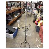 Vintage wrought iron floor lamp.