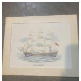 Maritime print features a watercolor-style