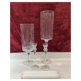 cylindrical glass pillar candle holders,