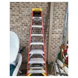 Werner brand fiberglass step ladder, featuring a