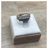 Vintage Joseph Esposito ring featuring five white
