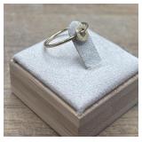 10k Gold Initial "C" Band Ring Marked 10k Size 5.5
