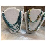 Costume jewelry. Mermaid peacock chunky statement