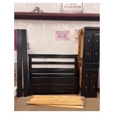 Rooms to Go black full size storage bed With