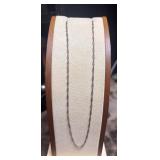 925 sterling silver Singapore chain.