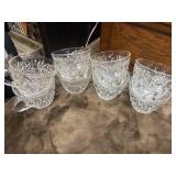 8 Anchor Hocking "Arlington" clear glass punch