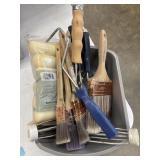 Painters bundle. Paint brushes and paint rollers.