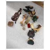 Collection of miniature figurines likely includes