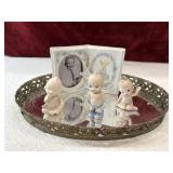 Bundle: oval vanity tray, Precious Moments