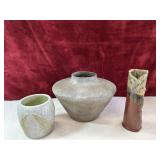Stoneware vases and Planter Pot Bundle