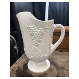 Vintage Indiana Glass Company milk glass pitcher