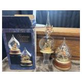 Fontanini blown glass globe Christmas ornament