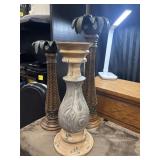 Vintage Bill Blass palm tree candlestick holders,