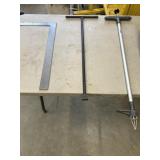 Bundle: framing square, heavy-duty T-handle tool,