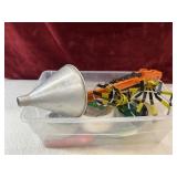 Bundle: Bulb Changer.,  aluminum funnel, chain