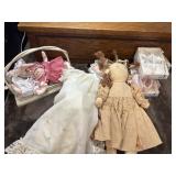 Miscellaneous baby dolls and items.