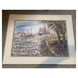 Original watercolor painting on paper by B.Allan.