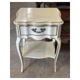 French Provincial Serpentine Nightstand