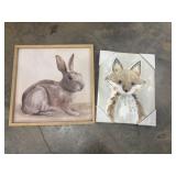 Stupell Industries framed bunny and fox art