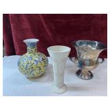 Bundle:  Gail Pittman vase, yellow glaze vase,