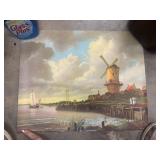 Vintage print of "The Windmill at Wijk bij