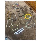 Collection of variety of beaded stretch
