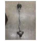 Titan Fitness fixed EZ curl barbell With some