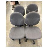 4 Boss Office Products Deluxe Posture Chairs in