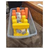 Fishing marker buoys used to mark spots on the
