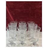 Ice tea pedestal glasses.
