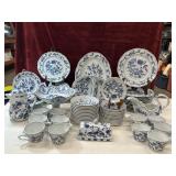 72 pc. Blue Danube porcelain dinnerware