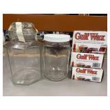 Vintage Anchor Hocking octagon canister and more.