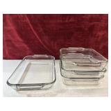 Casserole or baking dishes.