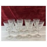 Bundle of 8 Wine glasses.