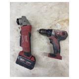 Milwaukee Angler tool and drill.