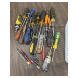 Bundle of used hand tools