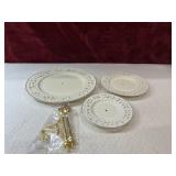 Formalities Baum Three tier dessert stand set.